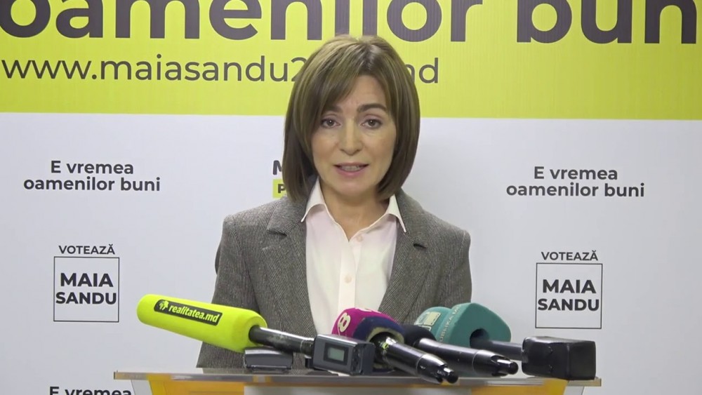 LIVE // Briefing de presă susținut de candidatul PAS la funcția de președinte, Maia Sandu
